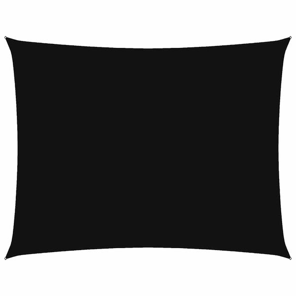 vidaXL Sun Shade Sail Oxford Fabric Rectangular 3.5x5 m Black