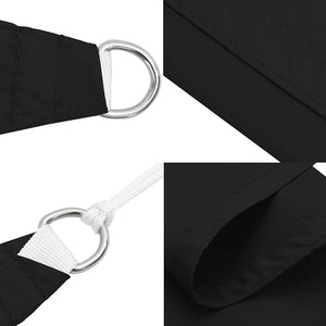 vidaXL Sun Shade Sail Oxford Fabric Rectangular 3.5x5 m Black