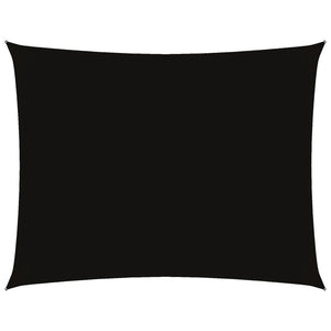vidaXL Oxford Fabric Sun Shade Sail Rectangular 4x5 m Black