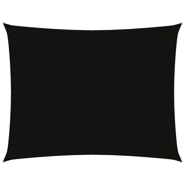 vidaXL Oxford Fabric Sun Shade Sail Rectangular 4x5 m Black
