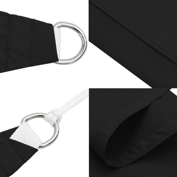 vidaXL Sun Shade Sail Oxford Fabric Rectangular 4x6 m Black