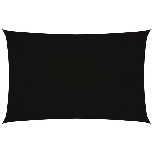 vidaXL Sun Shade Sail Oxford Fabric Rectangular 4x7 m Black