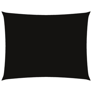 vidaXL Sun Shade Sail Oxford Fabric Rectangular 5x6 m Black