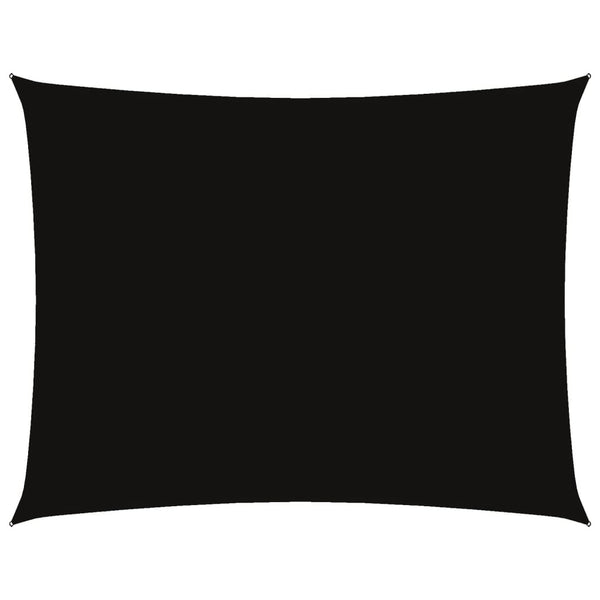 vidaXL Sun Shade Sail Oxford Fabric Rectangular 5x6 m Black