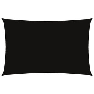 vidaXL Oxford Fabric Sun Shade Sail Rectangular 5x8 m Black
