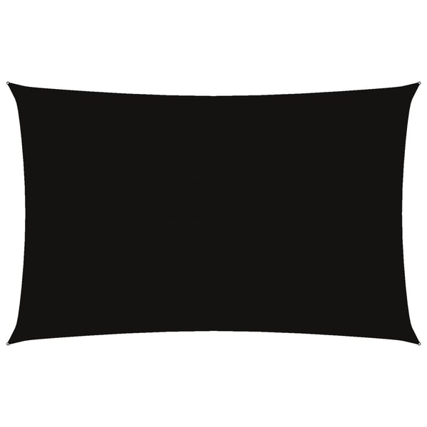 vidaXL Oxford Fabric Sun Shade Sail Rectangular 5x8 m Black