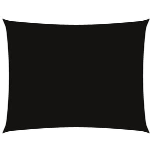 vidaXL Sun Shade Sail Oxford Fabric Rectangular 6x7 m Black