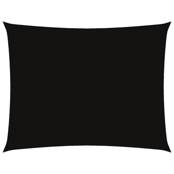 vidaXL Sun Shade Sail Oxford Fabric Rectangular 6x7 m Black