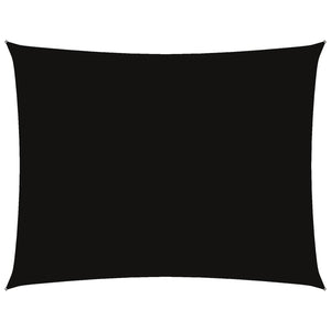 vidaXL Sun Shade Sail Oxford Fabric Rectangular 6x8 m Black