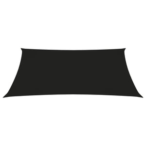vidaXL Sun Shade Sail Oxford Fabric Trapezoidal 3/5x4 m Black