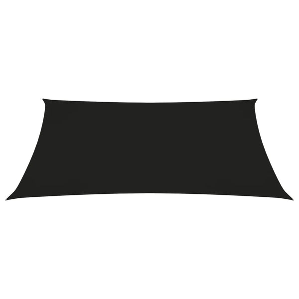 vidaXL Sun Shade Sail Oxford Fabric Trapezoidal 3/5x4 m Black