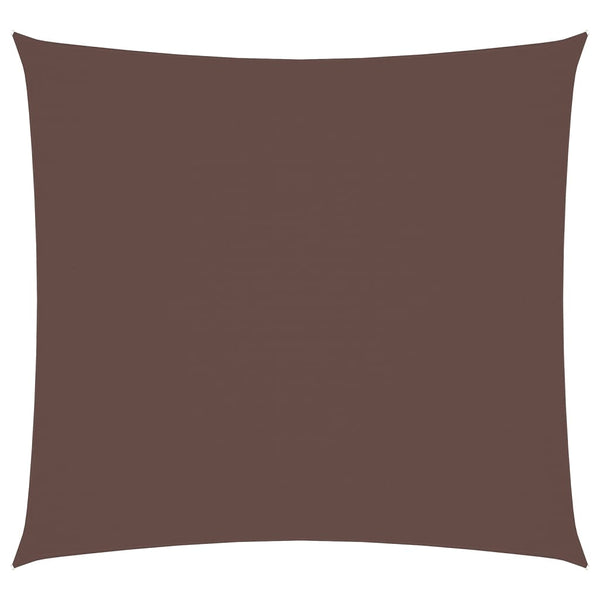 vidaXL Oxford Fabric Sun Shade Sail Square 5x5 m Brown