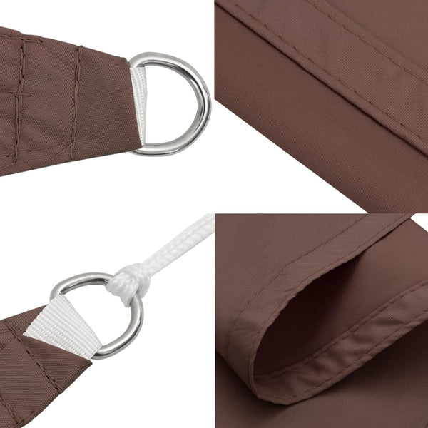 vidaXL Sun Shade Sail Oxford Fabric Rectangular 2x3 m Brown