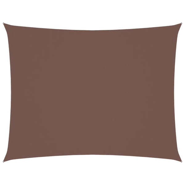 vidaXL Oxford Fabric Sun Shade Sail Rectangular 2x3.5 m Brown