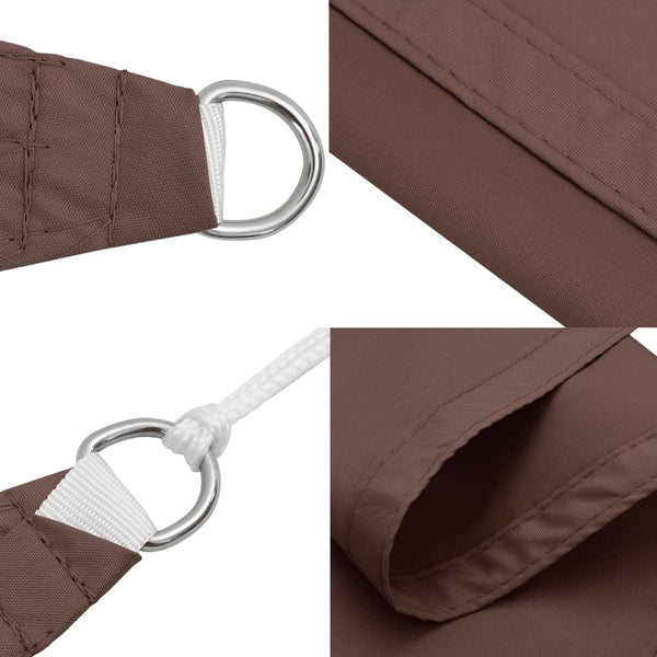 vidaXL Sun Shade Sail Oxford Fabric Rectangular 2x4 m Brown