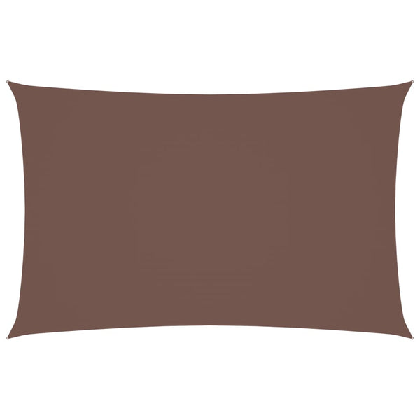 vidaXL Sun Shade Sail Oxford Fabric Rectangular 2x5 m Brown