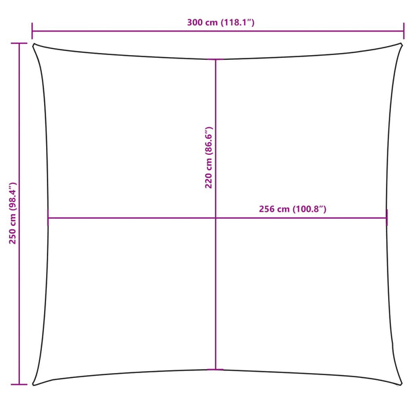 vidaXL Sun Shade Sail Oxford Fabric Rectangular 2.5x3 m Brown