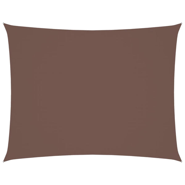 vidaXL Oxford Fabric Sun Shade Sail Rectangular 2.5x4 m Brown