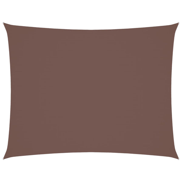 vidaXL Sun Shade Sail Oxford Fabric Rectangular 3x4 m Brown