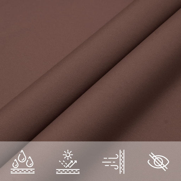 vidaXL Sun Shade Sail Oxford Fabric Rectangular 3x4.5 m Brown