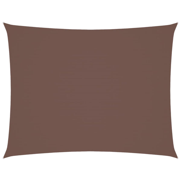 vidaXL Oxford Fabric Sun Shade Sail Rectangular 3x6 m Brown
