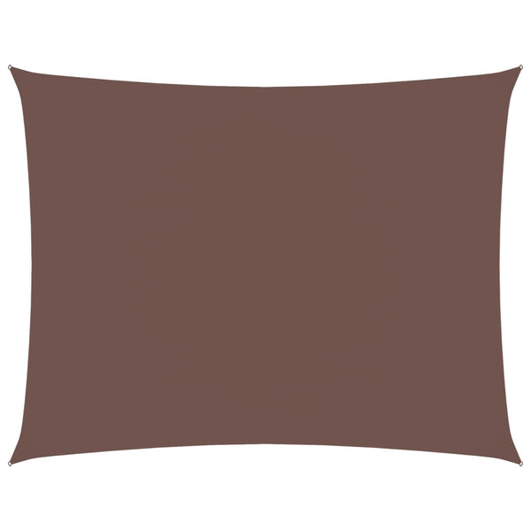 vidaXL Sun Shade Sail Oxford Fabric Rectangular 3.5x4.5 m Brown