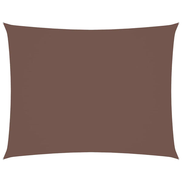 vidaXL Sun Shade Sail Oxford Fabric Rectangular 4x6 m Brown