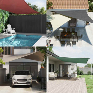 vidaXL Sun Shade Sail Oxford Fabric Rectangular 4x6 m Brown