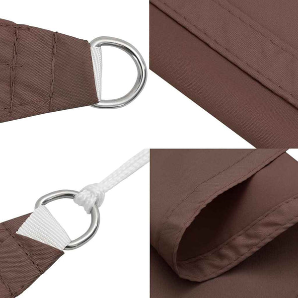 vidaXL Sun Shade Sail Oxford Fabric Rectangular 4x6 m Brown