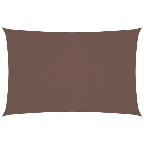 vidaXL Sun Shade Sail Oxford Fabric Rectangular 4x7 m Brown