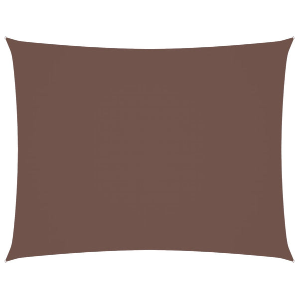 vidaXL Sun Shade Sail Oxford Fabric Rectangular 5x6 m Brown