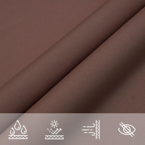 vidaXL Sun Shade Sail Oxford Fabric Rectangular 5x6 m Brown