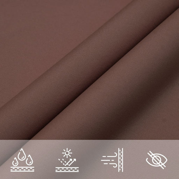 vidaXL Sun Shade Sail Oxford Fabric Rectangular 5x6 m Brown
