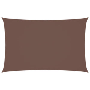vidaXL Oxford Fabric Sun Shade Sail Rectangular 5x8 m Brown