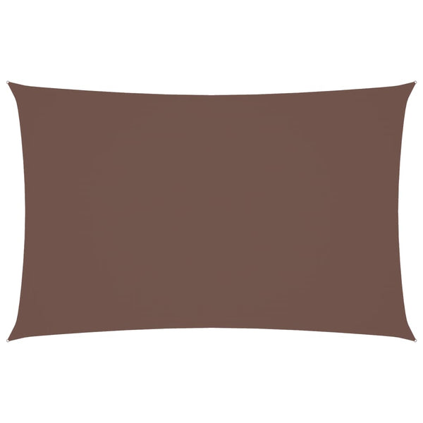 vidaXL Oxford Fabric Sun Shade Sail Rectangular 5x8 m Brown