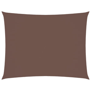 vidaXL Sun Shade Sail Oxford Fabric Rectangular 6x7 m Brown
