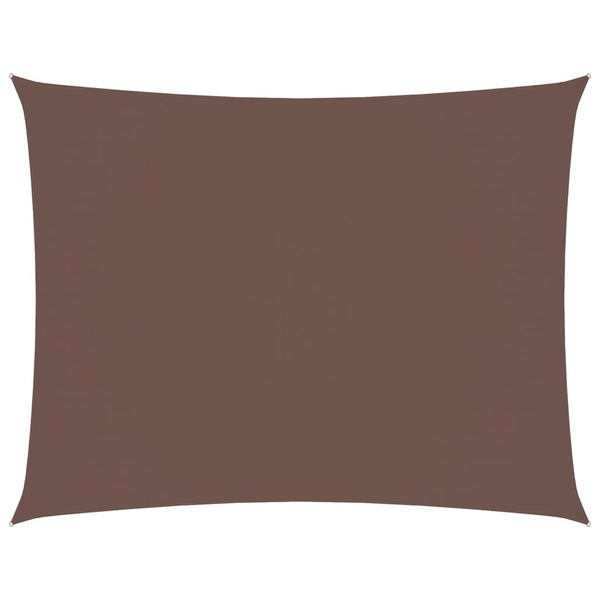 vidaXL Sun Shade Sail Oxford Fabric Rectangular 6x7 m Brown