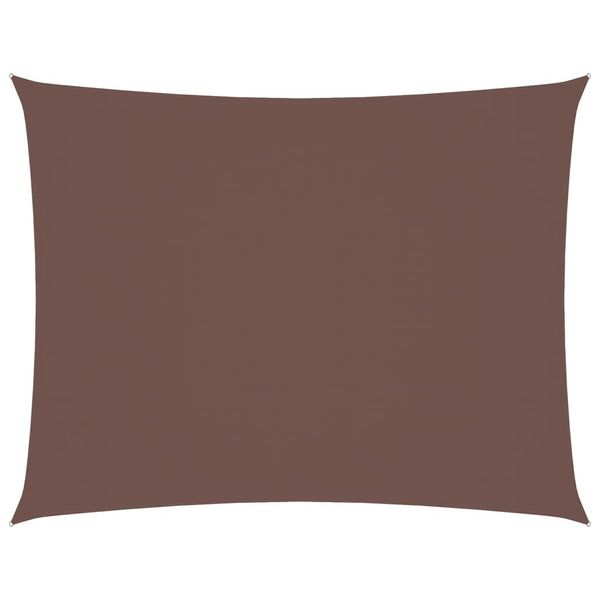 vidaXL Sun Shade Sail Oxford Fabric Rectangular 6x8 m Brown