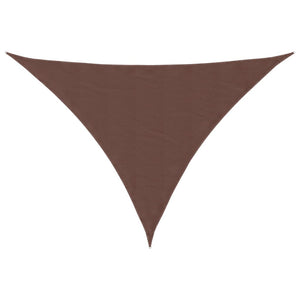 vidaXL Sun Shade Sail Oxford Fabric Triangular 2.5x2.5x3.5 m Brown