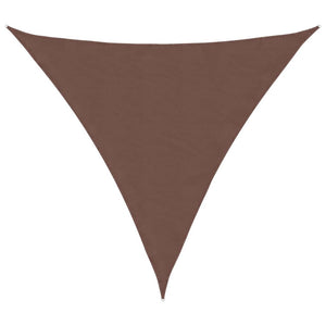 vidaXL Sun Shade Sail Oxford Fabric Triangular 4.5x4.5x4.5 m Brown
