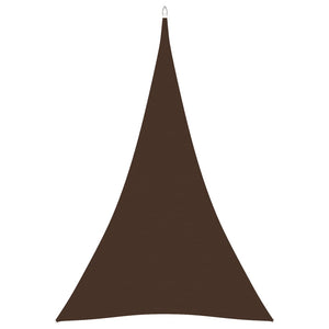 vidaXL Sun Shade Sail Oxford Fabric Triangular 4x5x5 m Brown