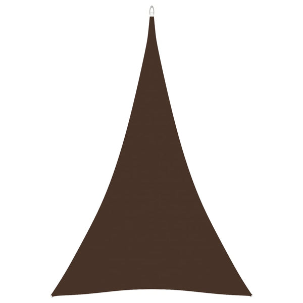 vidaXL Sun Shade Sail Oxford Fabric Triangular 4x5x5 m Brown