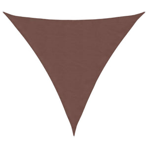 vidaXL Sun Shade Sail Oxford Fabric Triangular 6x6x6 m Brown