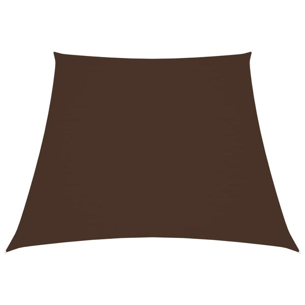 vidaXL Sun Shade Sail Oxford Fabric Trapezoidal 3/5x4 m Brown