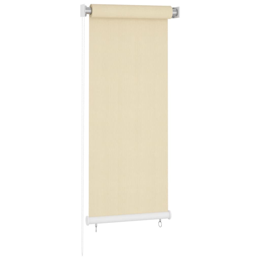 vidaXL Outdoor Roller Blind Cream 60x140 cm HDPE