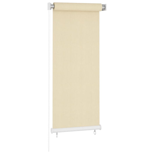 vidaXL Outdoor Roller Blind Cream 60x140 cm HDPE