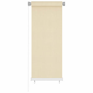 vidaXL Outdoor Roller Blind Cream 60x140 cm HDPE