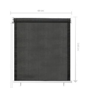 vidaXL Outdoor Roller Blind 60x140 cm Anthracite