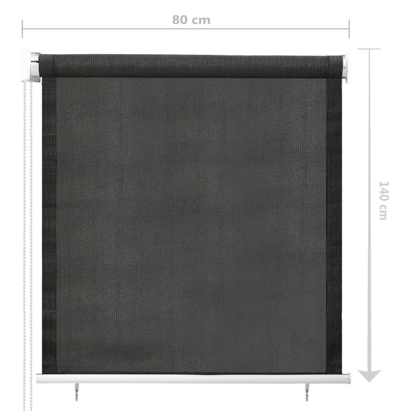 vidaXL Outdoor Roller Blind 80x140 cm Anthracite