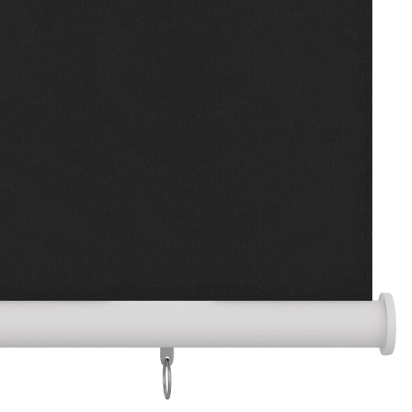 Außenrollo 100x140 cm Schwarz